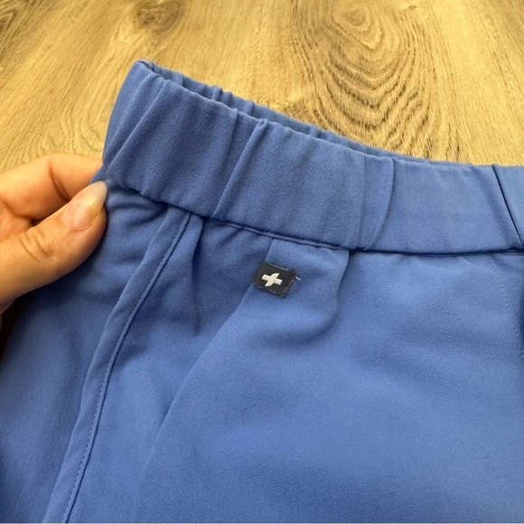 FIGS Blue Straight Leg Pants with Drawstring Waitband size L - Picture 6 of 7